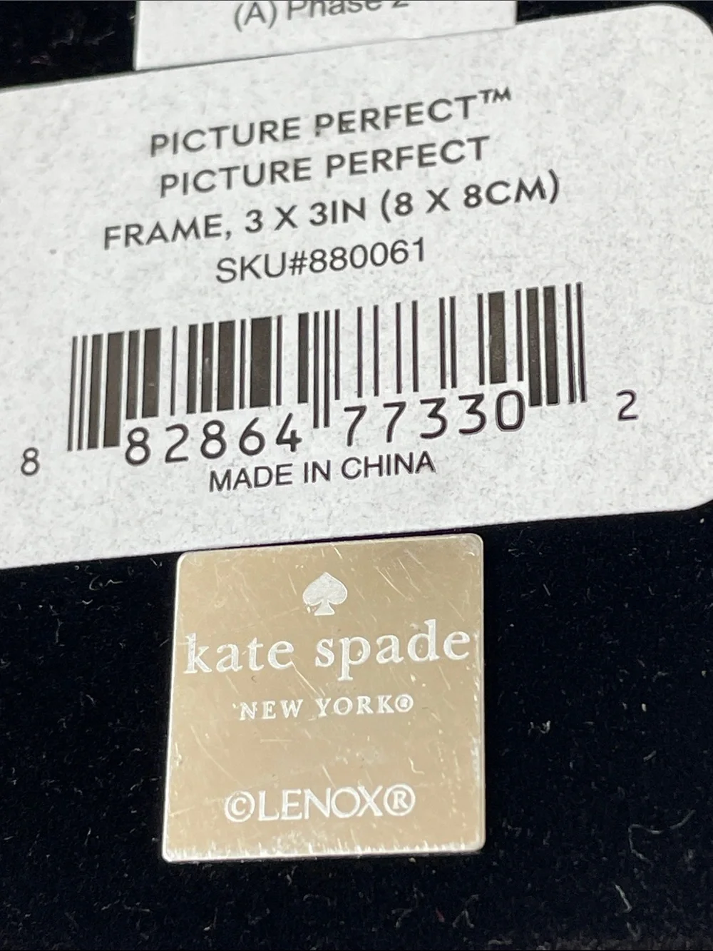 kate spade LENOX Mirrored Glass 3x3 Frame in Silver Picture Perfect